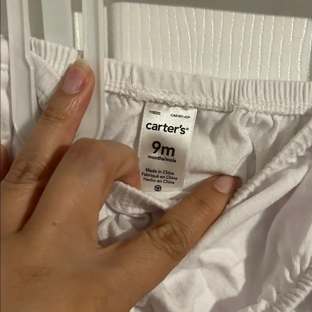 Carter's White Diaper Cover